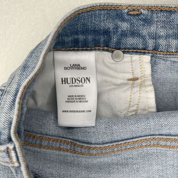 Hudson Jeans Lana Boyfriend Light Wash Size 27 Tapered Womens - Picture 6 of 6